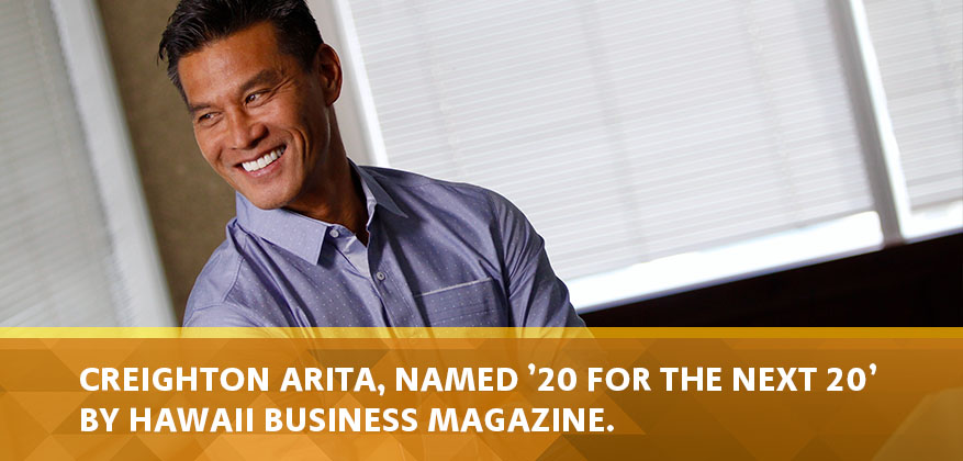ʻike CEO, Creighton Arita, Named ’20 For The Next 20’ by Hawaii Business Magazine.